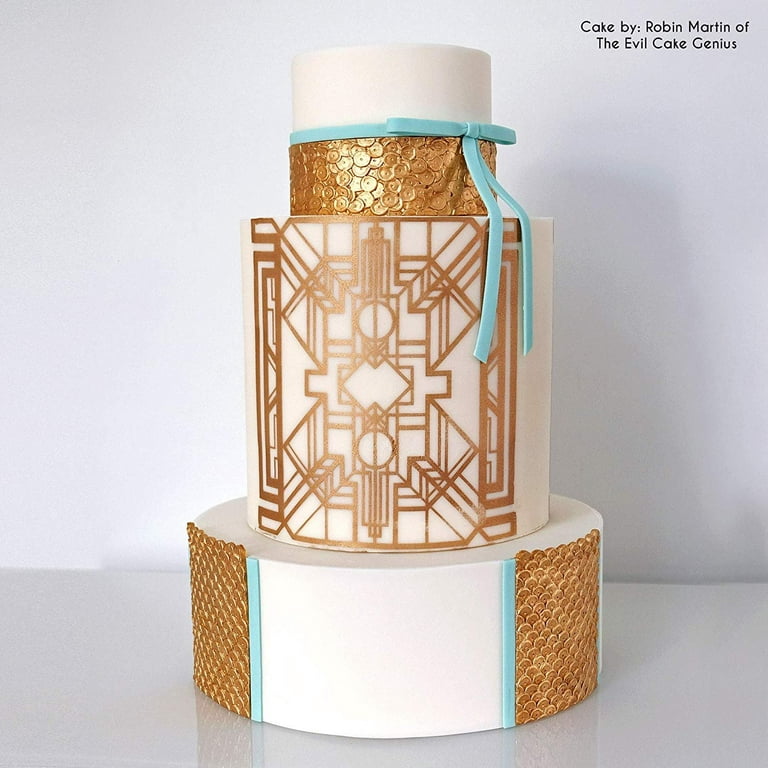 Marvelous Molds Symmetrical Sequin Simpress Silicone Mold | Cake Decorating  with Fondant Gum Paste