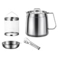 thumbnail image 3 of jifeng Oil Strainer Pot Cooking Oil Keeper Multiuse Frying Basket Deep Fryer Set 2L, 3 of 9