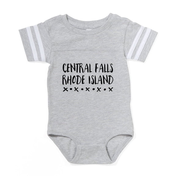 CafePress - Central Falls Rhode Island - Cute Infant Baby Football Bodysuit