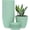 Green, variant on Plant Pots, 12 Pack 6 inch Modern Plastic Planters with Drainage Holes and Saucers for Indoor Outdoor Plants and Flowers, Black
