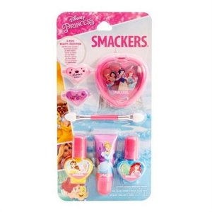 PR Lip Smacker Disney Color Collection - Princess Makeup Set: Lip Gloss Shimmer Powder & Nail Polish