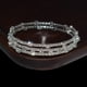 thumbnail image 2 of Tres capas de diamantes de imitación pulseras brazalete de joyería ajustable pulsera de novia para las mujeres, 2 of 5