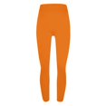 thumbnail image 4 of FRSASU High Waisted Leggings for Women, Full Length Soft Stretchy Yoga Pants Solid Color Casual Sports Leggings Orange, 4 of 4
