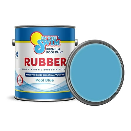Synthetic Rubber-Base Pool Paint - Pool Blue 1 Gallon