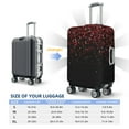 thumbnail image 6 of Haiem Red Glitter1 Luggage Cover Printed Suitcase Covers for Luggage Elastic Washable Suitcase Protector Fits 18-32 Inch Luggage-Large, 6 of 9