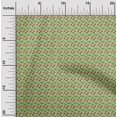 thumbnail image 2 of oneOone Velvet Red Fabric Tropical Leaves With Geomtric Sewing Fabric By The Yard Printed Diy Clothing Sewing Supplies 58 Inch Wide, 2 of 4
