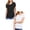 Black-White, variant on Women's 2 Pack Short Sleeve Scoop Neck Rayon Spandex Jersey Top