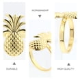 thumbnail image 4 of 4pcs Christmas Pineapple Design Napkin Rings Alloy Napkin Holder Party Decor, 4 of 6