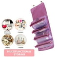 thumbnail image 4 of Hanging Roll Up Travel Toiletry Bag for Women, Makeup Bag Travel Organizer Cosmetic Bag-Purple, 4 of 5