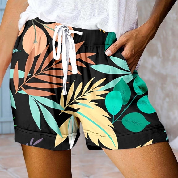 HAIJIE Womens Summer Shorts Casual Shorts Drawstring Sport Shorts Women for Girlfriend Women Summer Pull on Short