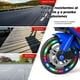 thumbnail image 4 of Motocicleta eléctrica para niños, motocicleta de paseo de 12V, juguete para niños con freno de pie, rueda luminosa y asiento de PU, color azul., 4 of 8