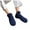Navy, variant on Dyfzdhu Indoor Floor Non-Slip Thermal Socks, Woven And Velvet Indoor Socks Slippers, Thermal Slipper Socks For Women Low Cut Socks