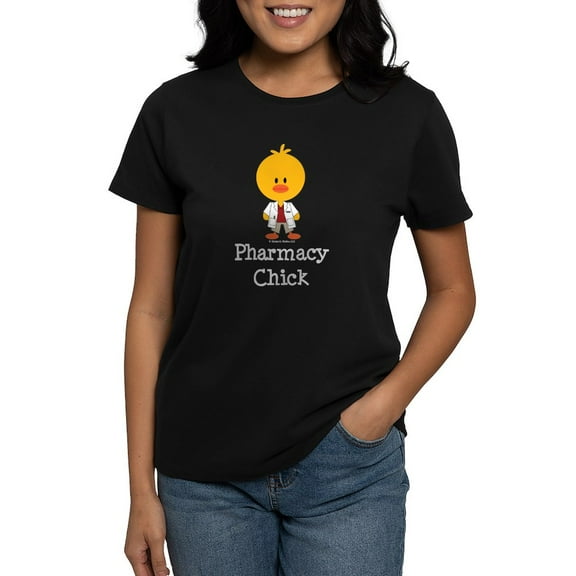 CafePress - Pharmacy Chick Women's Dark T Shirt - Women's Traditional Fit Dark T-Shirt