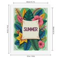 thumbnail image 2 of Paint by Numbers Kit for Adults, Tropical Floral Summer Art Paint by Numbers, Easy Paint by Numbers Kit for Adults Beginner, DIY Adult Paint by Number Kits on Canvas, Home Decor, 2 of 7