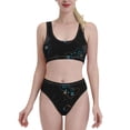 thumbnail image 2 of Picia Game Time Women's High Waisted Bikini Scoop Neck Swimsuit Two Pieces Bathing Suit-, 2 of 8