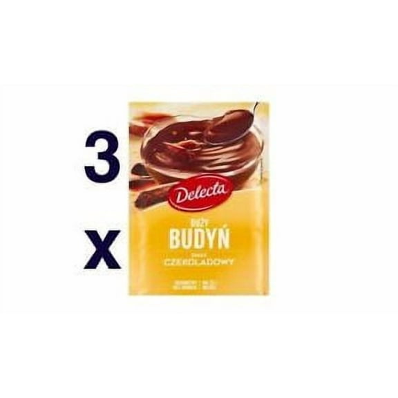 DELECTA Budyn Family Size Pudding CHOCOLATE flavor 3pc-