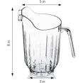 thumbnail image 3 of DecorRack Clear Plastic Pitchers, Soda, Beer, Juice, Water Pitcher, 56 oz (6 Pack), 3 of 9