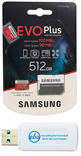 Samsung 512GB Evo Plus Micro SDXC Memory Card Works with Samsung 