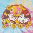 thumbnail image 2 of Juniors' Mickey & Friends Retro Floral Couple Graphic Cropped T-Shirt Blue/Pink/Light Yellow X Large, 2 of 4
