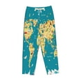 thumbnail image 4 of Haiem World Map With Landmarks Women's Pajama Pants Ultra Lightweight Pjs Bottoms Sleepwear Bottom Pants With Pocket Drawstring-XX-Large, 4 of 9