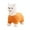 Orange, variant on HKEJIAOI Animal Footstool Upholstered Ottoman Bench Furry Sheep for Living Room Dorm Foot Rest Step Stool Padded Seat Wood Foot Heavy Duty Decorative