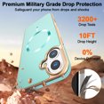 thumbnail image 2 of Allytechgroup Phone Case for Apple iPhone 16 Plus, Slim Fit Magnetic Back Cover Compatible with Mag-Safe Shockproof & Anti-Scratch iPhone 16 Plus Case Cover for Women Men,Green, 2 of 5