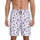 thumbnail image 1 of Fotbe Lavender Flowers Pantalones Cortos de Pijama para Hombre, Ropa de Dormir, Pantalones de Pijama Cortos para Hombre-4X-Large, 1 of 6