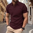 thumbnail image 2 of Taqqpue Mens Waffle Short Sleeve Shirts Casual Lightweight Comfortable Collared Shirt Summer Beach Vacation Tops, 2 of 6