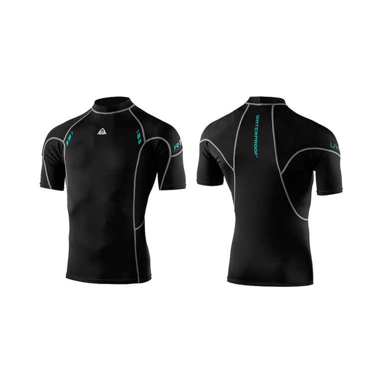 Men's Rash Guard - 500 - [EN] smoked black, Dark blue, Carbon grey - Olaian  - Decathlon