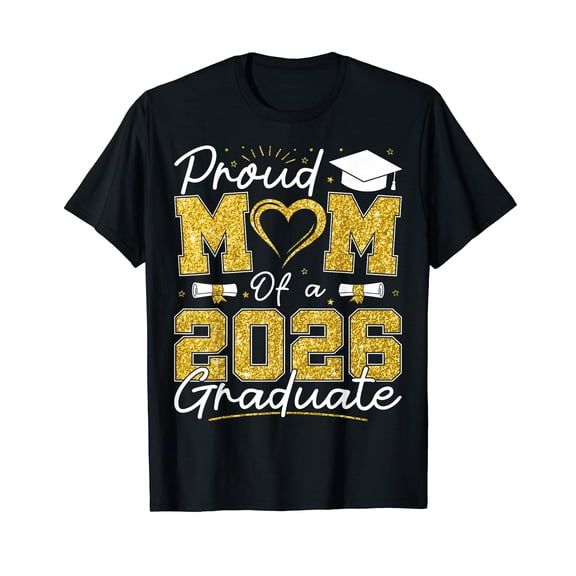 Proud Mom of A 2026 Graduate Senior 2026 Grad Family T-Shirt