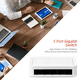 thumbnail image 4 of Mini conmutador de red Gigabit de 1000 Mbps con 5 puertos Ethernet y enchufe estadounidense, 4 of 5