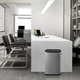 thumbnail image 1 of Ourlova 13 Gallon / 50 Liter Motion Sensor Trash Can, Smart Trash Can with Lid, Rectangular Automatic Garbage Can with Handle, Touchless Trash Bin for Kitchen Office Living Room Bathroom, Grey, 1 of 6