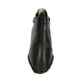 thumbnail image 2 of PEERAGE Willow Women Wide Width Side Zipper Leather Dress Booties BLACK 6, 2 of 7