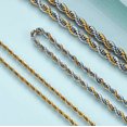 thumbnail image 5 of Twist Chain Necklace (2mm, Gold), 5 of 5