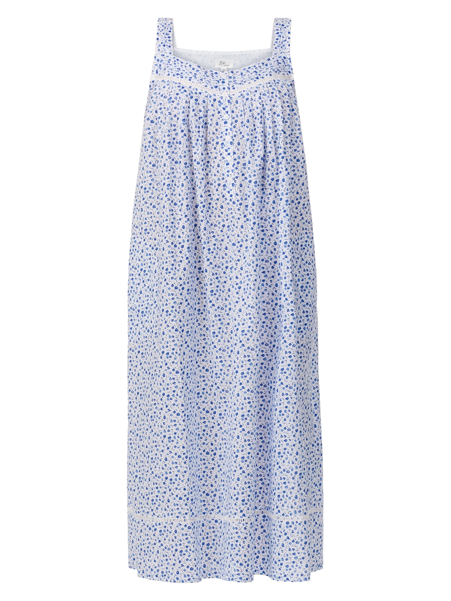 Aria Women's Lightweight Cotton Woven 50" Ballet Nightgown, Sizes XS-5X