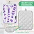 thumbnail image 3 of Pot Holders Set of 2 Heat Resistant 338℉ Kitchen Oven Gloves Potholder Cooking Baking Microwave Mitts Lively Lavender, 3 of 7