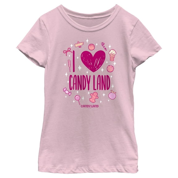 Girl's Candy Land Love Doodles  Graphic T-Shirt
