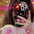 thumbnail image 4 of Cute 3D Cartoon Grass Skirts Sanrios Hello Kitty Phone Case for IPhone 16 15 14 13 12 11 Pro Max Silicone Soft Back Y2k Girl J5292401g1 For iphone 13, 4 of 6