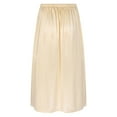 thumbnail image 7 of Doomiva Women's Half Slips Underskirts Long Satin Slip Skirt Petticoat for Under Dress 75cm Champagne XXL, 7 of 7