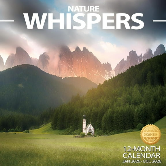 Wall Calendar 2026 Planner Calendar - Whispers of nature Hangable Monthly Wall Calendar with Large Blocks for Organizing & Planning, Academic Schedule, Home, Office & family, Thick & Sturdy Paper