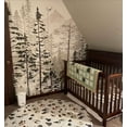 thumbnail image 2 of Animal tracks Rug, Woodland nursery decor - Footprints in the forest, 2 of 10