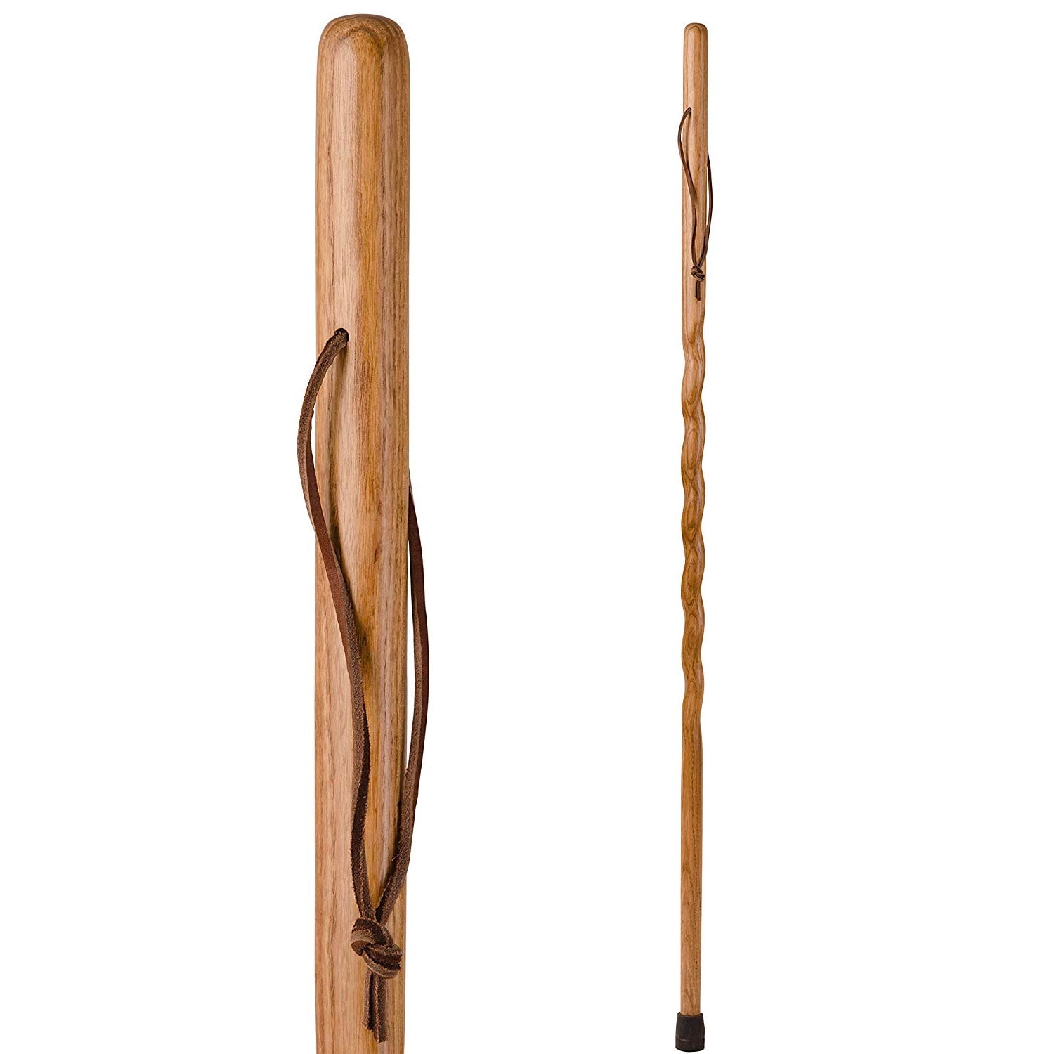 41 Tan Brazos Twisted Oak Handcrafted Wood Walking Stick Hiking Trekking Pole Cane