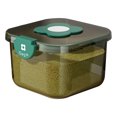 thumbnail image 1 of Dinheiro Contenedor de Arroz Caja Hermética de Almacenamiento de Alimentos de Grano Transparente con Tapa para la Cocina del Hogar Transparente Verde 5kg, 1 of 7