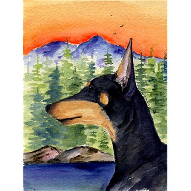 Manchester Terrier Canvas Flag - House Size, 28 x 40 in.