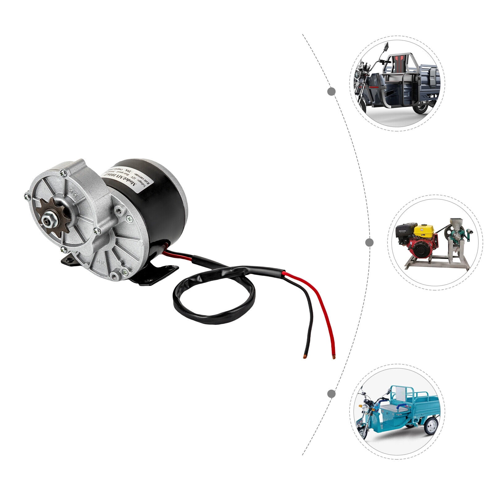12v dc electric motor for bicycle Ktsxxops Brushed Motor, MY6812 120W High Speed Scooter with 9 Tooth, Brush Motor Electric Folding Scooters, Mini Dirt Bike Part Replacement : Sports & Outdoors This motor kit comes with detailed wiring diagram instruction Ejoyous Gear Reduction Electric Motor