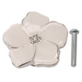 thumbnail image 4 of Poignées de Porte en Émail Émaillé Fleur Poignée de Tiroir Argent+blanc, 4 of 10