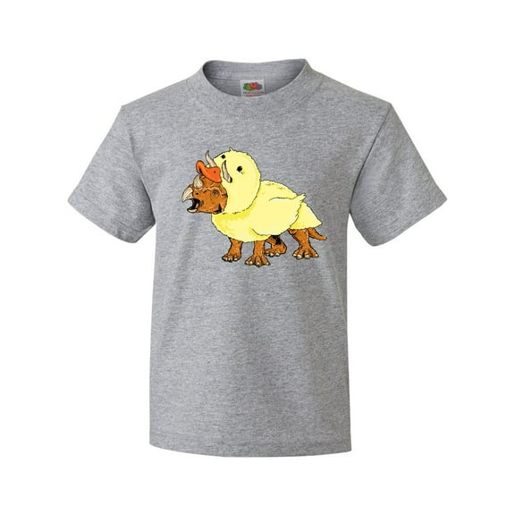 Inktastic Easter Duck Triceratops Youth T-Shirt