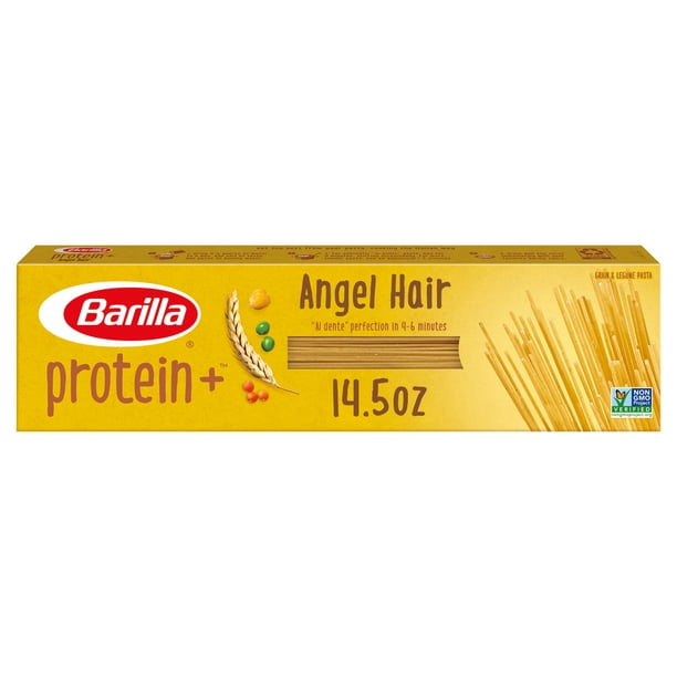 Barilla Protein+ Angel Hair Pasta Noodles, 14.5 Oz - Walmart.com