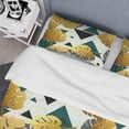 thumbnail image 4 of Designart 'Golden Foliage V' Mid-Century Modern Duvet Cover Set, 4 of 4