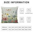 thumbnail image 5 of PHYHOO Spring Pillow Covers, Watercolor Butterfly Flower Decor Farmhouse Throw Pillows Summer Spring Decorations Floral Pillowcase Square Outdoor Cushion Case for Couch Home Party, 5 of 5